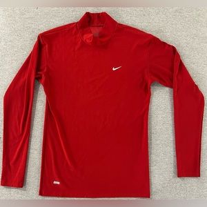 Youth Dark Nike Red Dri Fit Layering Top- Size XL Youth
